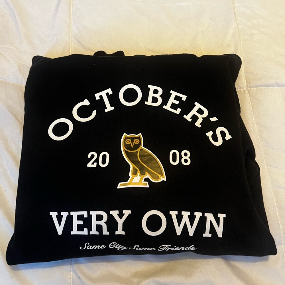 OVO Black Sweater with Gold and White Accents